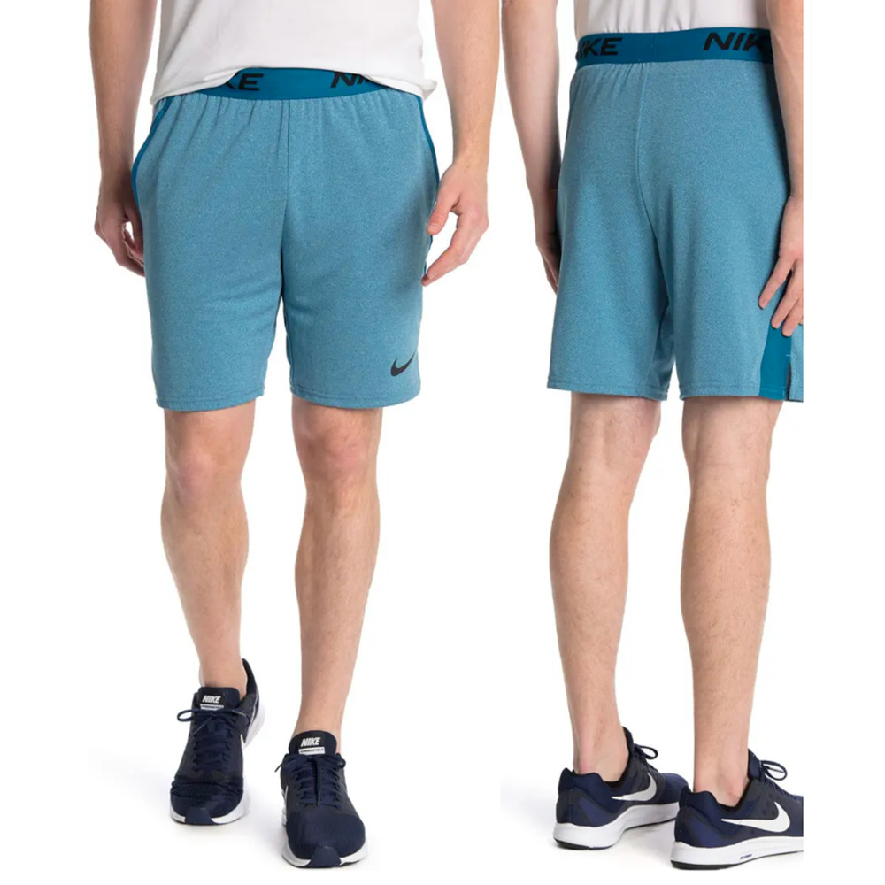 New Nike Mens 2XLT Short HYB Veneer Training Dri-Fit Active Teal Blue NWT